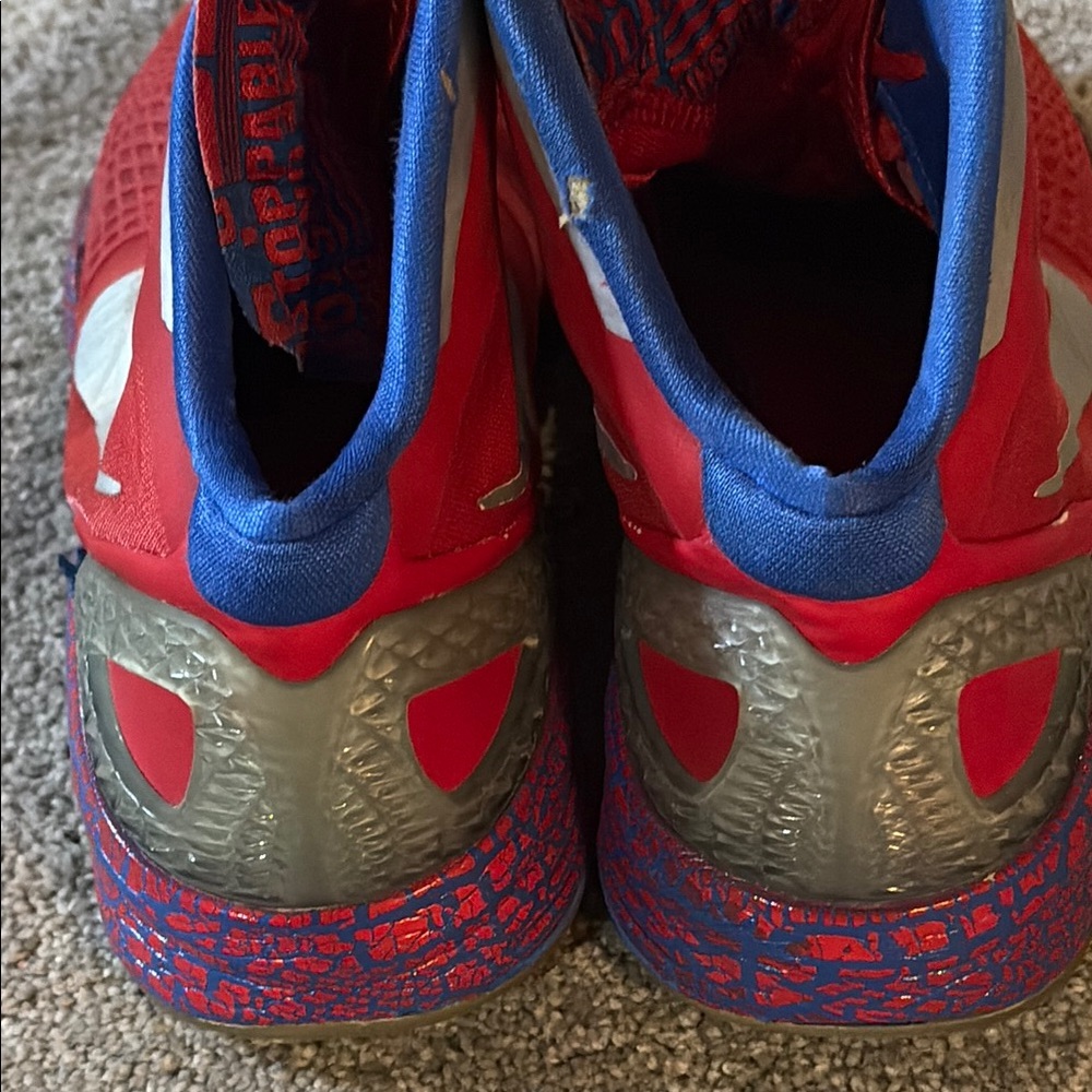 Nike Red and Blue Athletic Sneakers - Picture 3 of 7